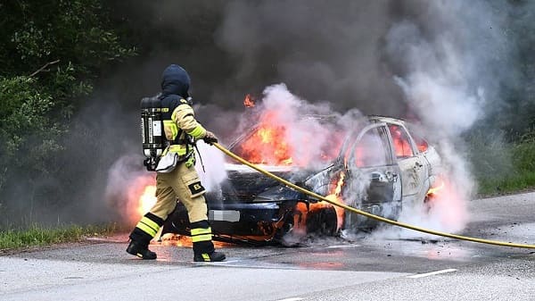 bilbrand arkivbild 1