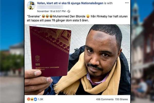 صحيفة مترو السويدية تنشر حقيقة منشور لصورة كاذبة انتشرت لمهاجر فقد جوازه السويدي 78 مرة 1 passen33 IN CONTENT 3