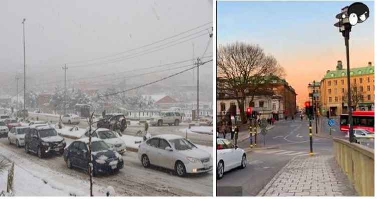 شاهد فيديو : بغداد يكسوها الثلج وستوكهولم لا تزال بدون ثلوج ! 1 6 5 1
