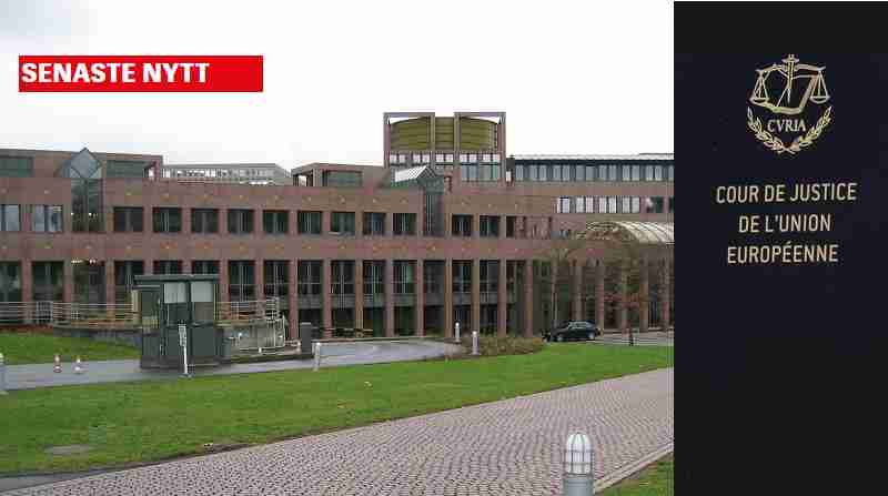 Sign in front of the Court of Justice of the European Communities now the Court of Justice of the European Union November 2006 7