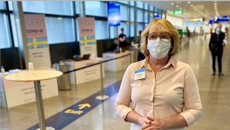 إجراء اختبار كورونا لجميع المسافرين القادمين لمطار أرلاند - ستوكهولم قبل أن يلتقطوا حقائبهم في المطار 1 Untitled 3 5