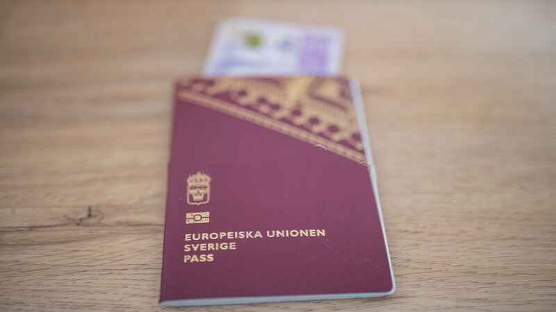 picture sweden passport blurry swedish kronor banknote partially inside european union sweden passport swedish 201282745 1