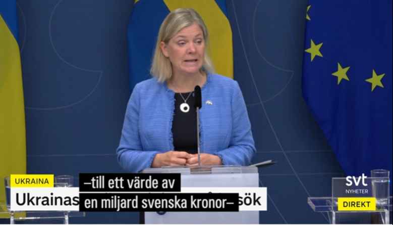 رئيسة الحكومة : مليار كرونة مساعدات لأوكرانيا سنظل داعمين ومخلصين للشعب الأوكراني 1 567 1