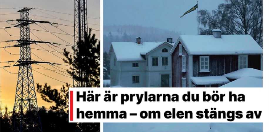 وسائل الإعلام السويدية تنشر تعليمات التعايش بالمنزل في حالة انقطاع التيار الكهربائي خلال الشتاء القادم 1 8 1 1