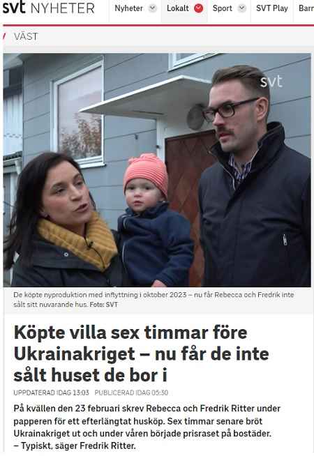 بسبب انخفاض أسعار العقارات .. عائلة في يوتبوري تخسر مليون كرون من قيمة منزلها ولا تستطيع بيعه! 2 3 1