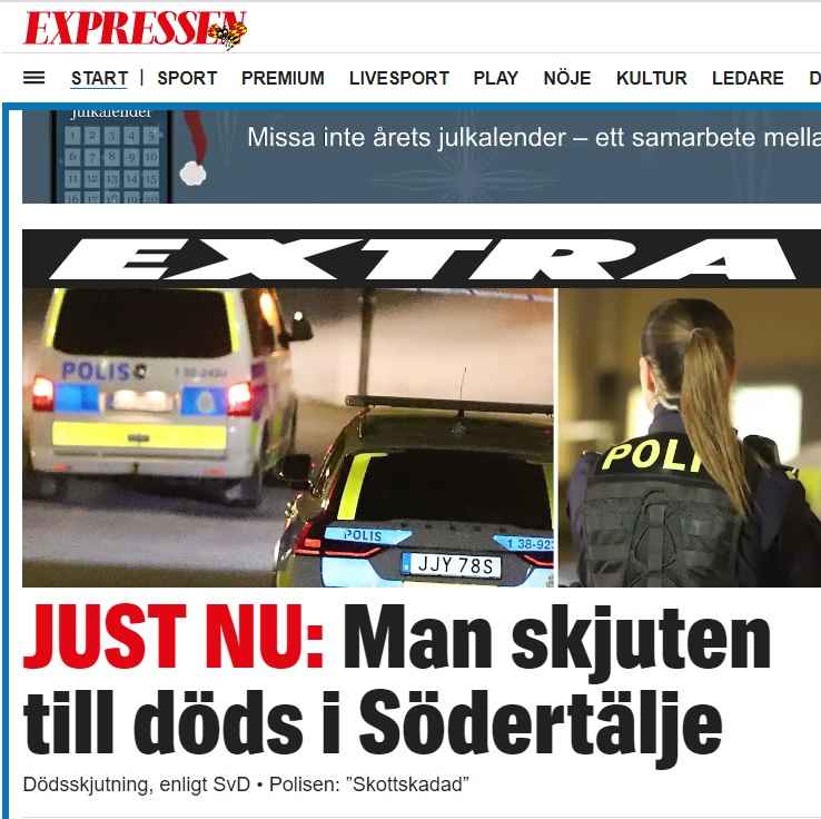 مصرع شاب يبلغ من العمر 25 عامًا مساء اليوم في منطقة سودرتاليا 5 4 1 3