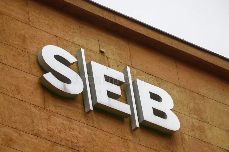 logo seb bank building riga latvia th november swedish financial group corporate customers institutions private 167290354