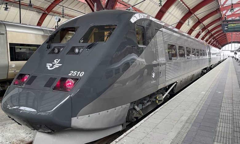 إطلاق قطارات ليلية من مالمو السويدية إلى سويسرا خط مباشر بدون تغيير في ربيع 2026 7 SJ X2000 renoverat